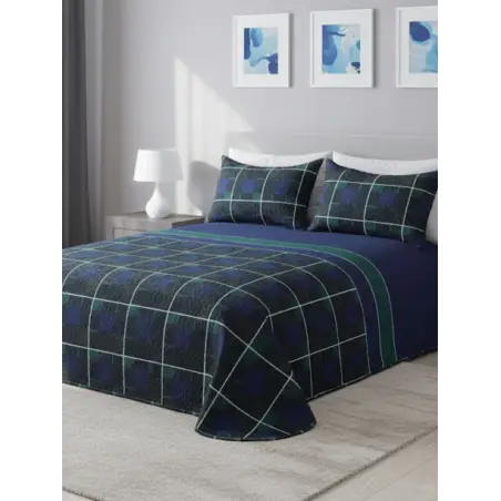 COLCHA BOUTI REVERSIBLE MARINO